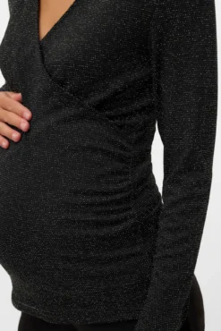 Top manga larga maternity y lactancia