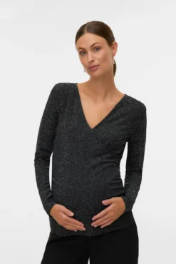 Top manga larga maternity y lactancia