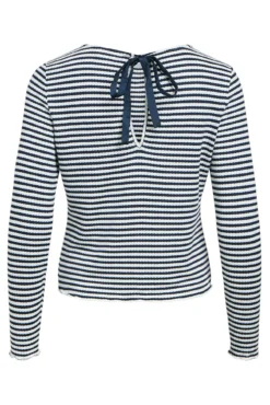 Top rayas detalle lazo