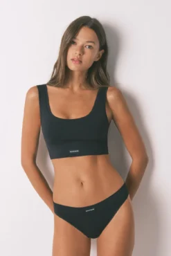 Top reversible LOVELYsin costuras negro