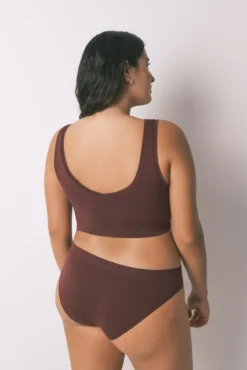 Top reversible LOVELYsin costuras granate