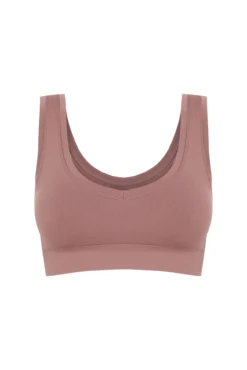 Top reversible LOVELYsin costuras marrón