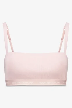 Top sin costuras algodón rosa