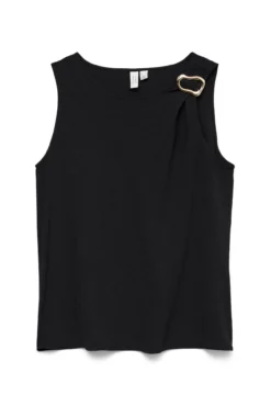 Top sin mangas detalle hebilla