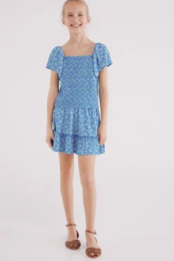 Top volantes estampado niña