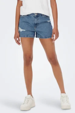 Vaquero corto Mom Fit