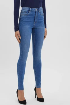 Vaquero skinny de mujer con cintura alta