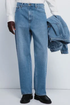 Vaquero wide leg lavado medio