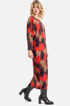 Vestido ancho estampado