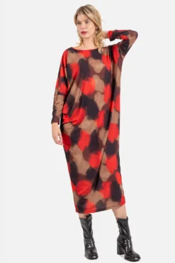 Vestido ancho estampado