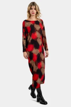 Vestido ancho estampado
