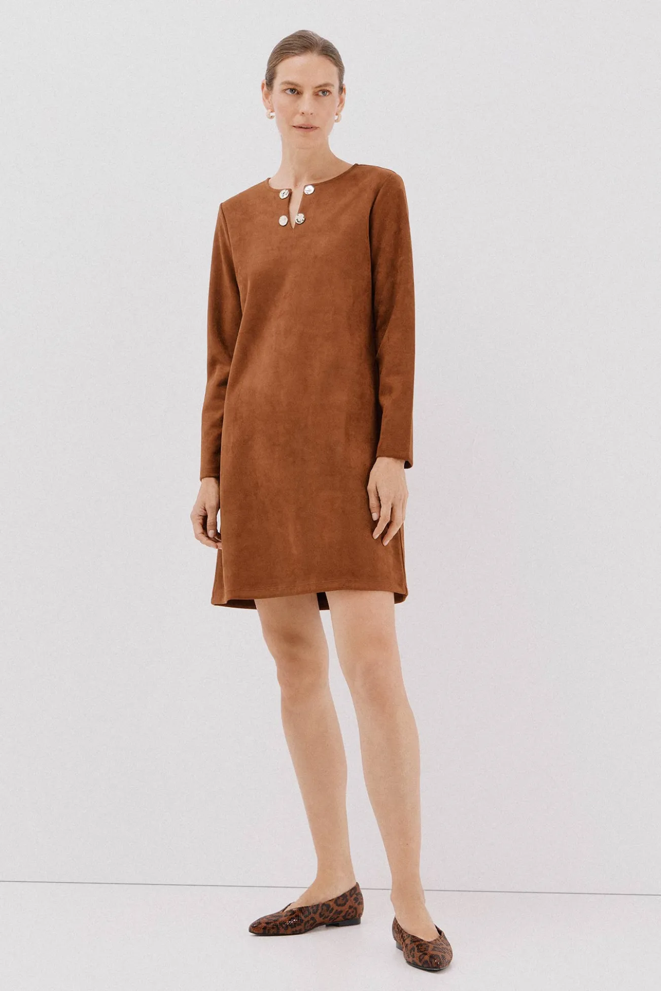 Vestido antelina