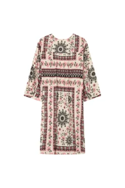 Vestido babydoll con estampado bohemio