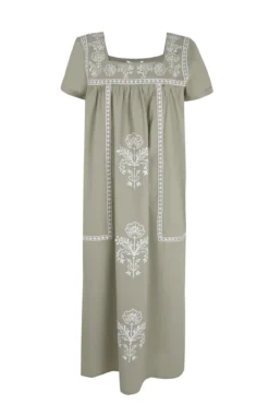 Vestido bordados florales