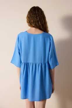 Vestido caftán azul