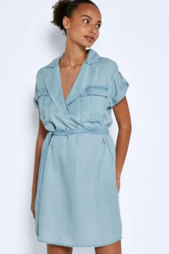 Vestido camisero corto