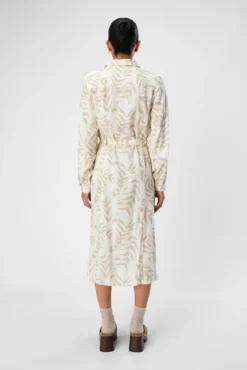 Vestido camisero de lino
