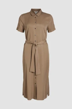 Vestido camisero largo