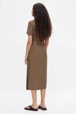 Vestido camisero largo