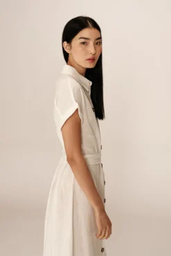 Vestido camisero largo