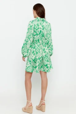 Vestido camisero manga larga