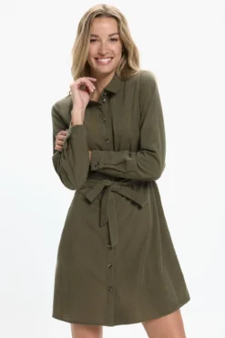 Vestido camisero micropana