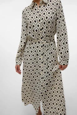 Vestido camisero midi