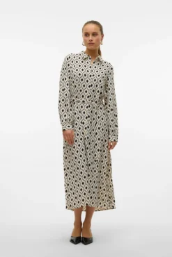 Vestido camisero midi