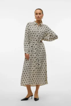 Vestido camisero midi