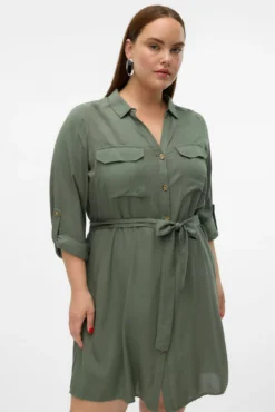 Vestido camisero tallas grandes