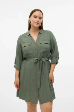 Vestido camisero tallas grandes