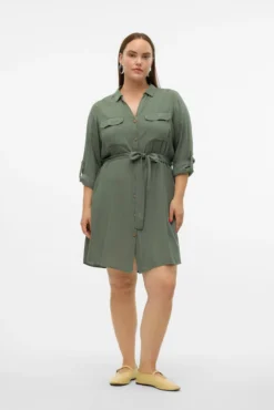 Vestido camisero tallas grandes