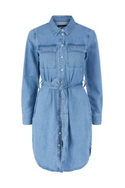 Vestido camisero vaquero midi