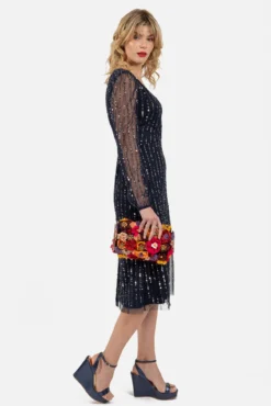 Vestido con escote cruzado