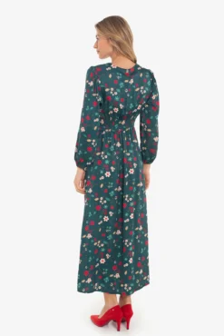 Vestido con estampado asiático