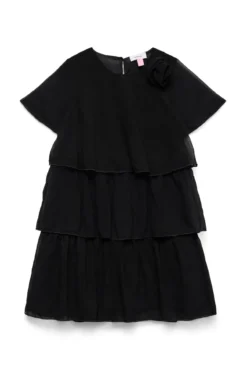 Vestido corte volantes