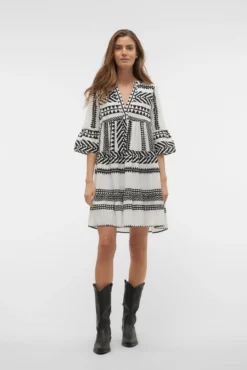Vestido corto algodón