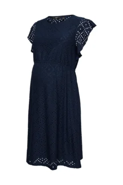 Vestido corto calado maternity