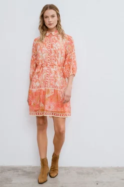 Vestido corto camisero