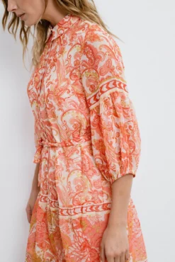 Vestido corto camisero