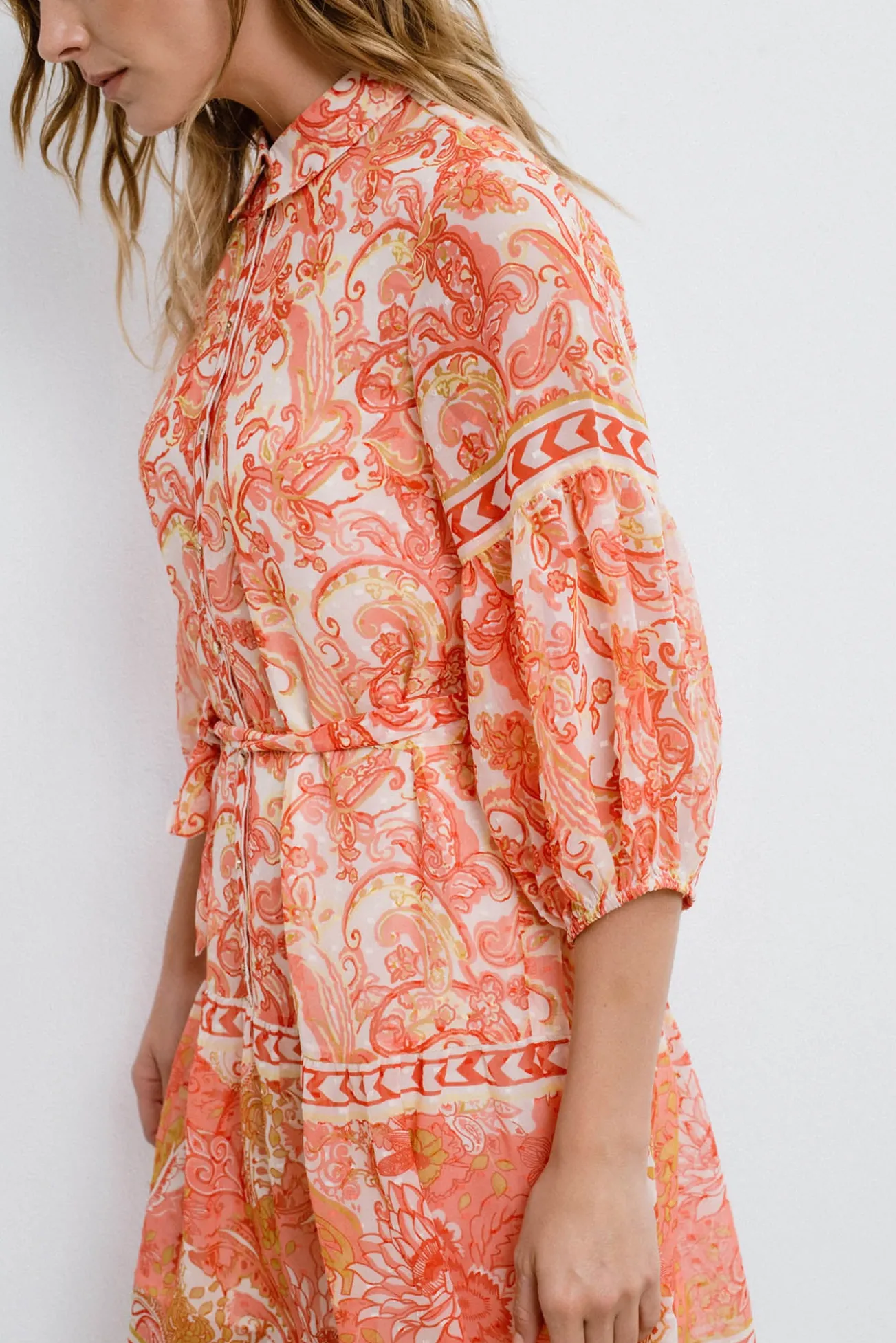 Vestido corto camisero