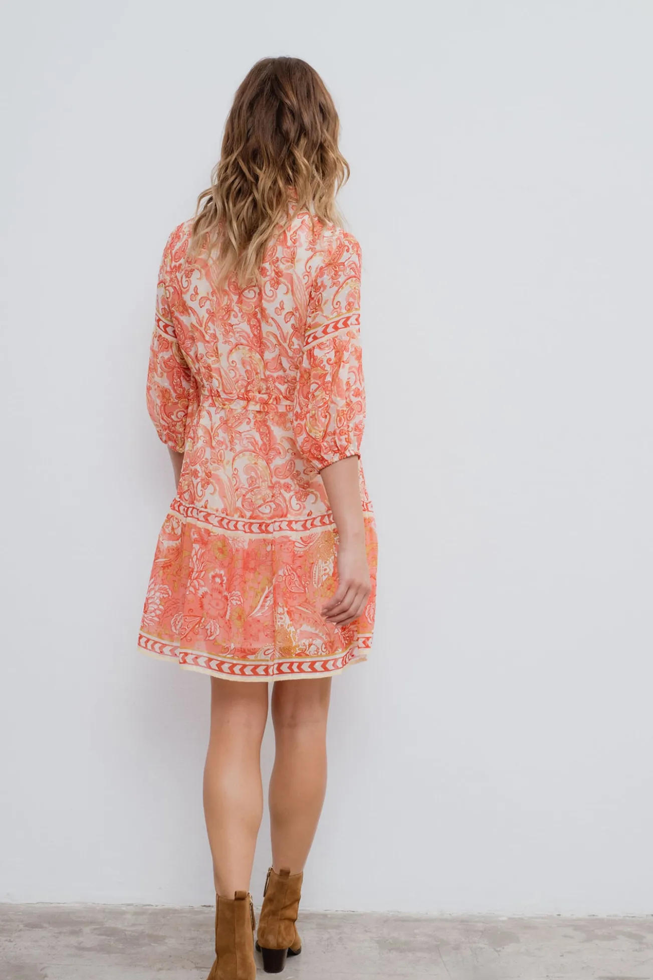 Vestido corto camisero