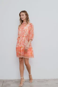 Vestido corto camisero