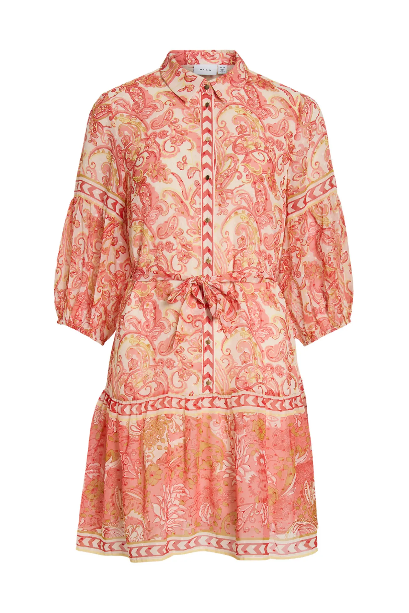 Vestido corto camisero