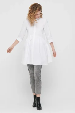 Vestido corto camisero