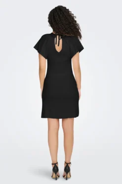 Vestido corto canalé