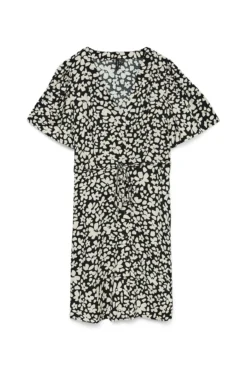 Vestido corto con botones