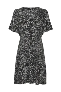 Vestido corto con botones