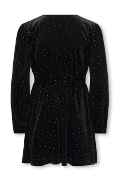 Vestido corto con brillantes