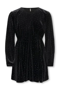 Vestido corto con brillantes